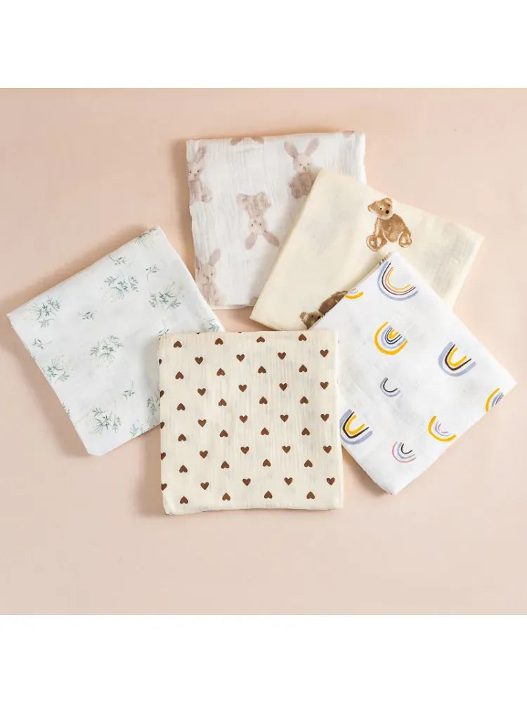 Cosy Snuggles Blankets & Swaddles Cotton Muslin Swaddle Blanket