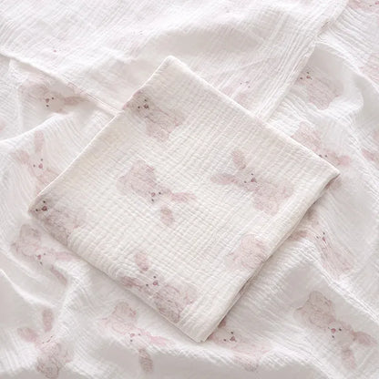 Cosy Snuggles Blankets & Swaddles Rabbit / One Size Cotton Muslin Swaddle Blanket
