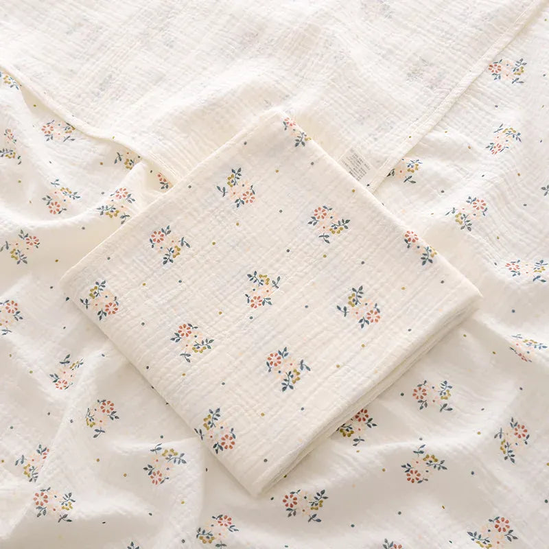 Cosy Snuggles Blankets & Swaddles Retro flower / One Size Cotton Muslin Swaddle Blanket