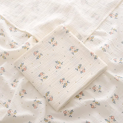 Cosy Snuggles Blankets & Swaddles Retro flower / One Size Cotton Muslin Swaddle Blanket