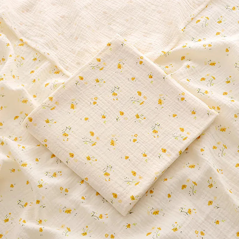 Cosy Snuggles Blankets & Swaddles Yellow flower / One Size Cotton Muslin Swaddle Blanket