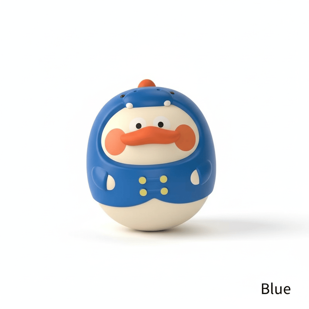 Cosy Snuggles Blue Montessori Baby Tumbler Toy – 5-in-1 Roly-Poly Developmental Toy