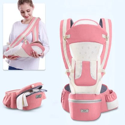 Cosy Snuggles Cherry Pink Breathab / 71 to 110 Centimeter Ultimate Baby Carrier Backpack (0-48 Months)