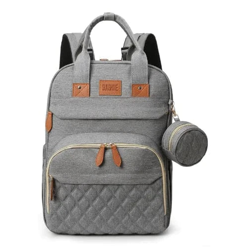 Cosy Snuggles Grey Portable Diaper Changing Backpack