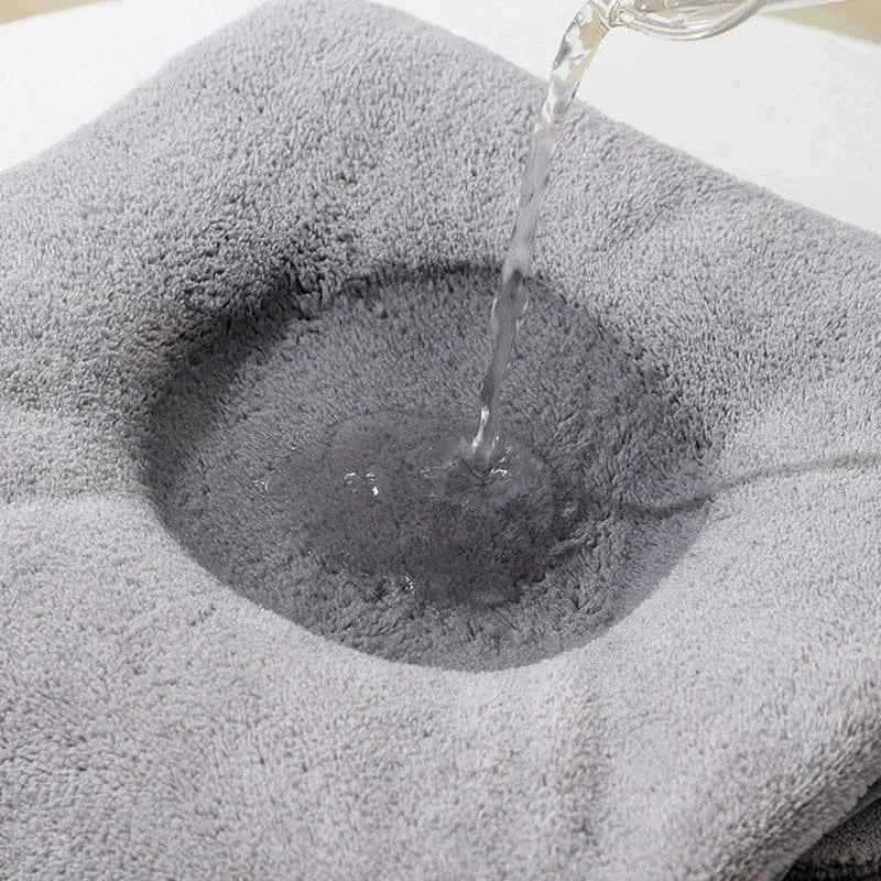 Cosy Snuggles Hooded Baby Bathrobe - Soft Coral Fleece Bath Towel