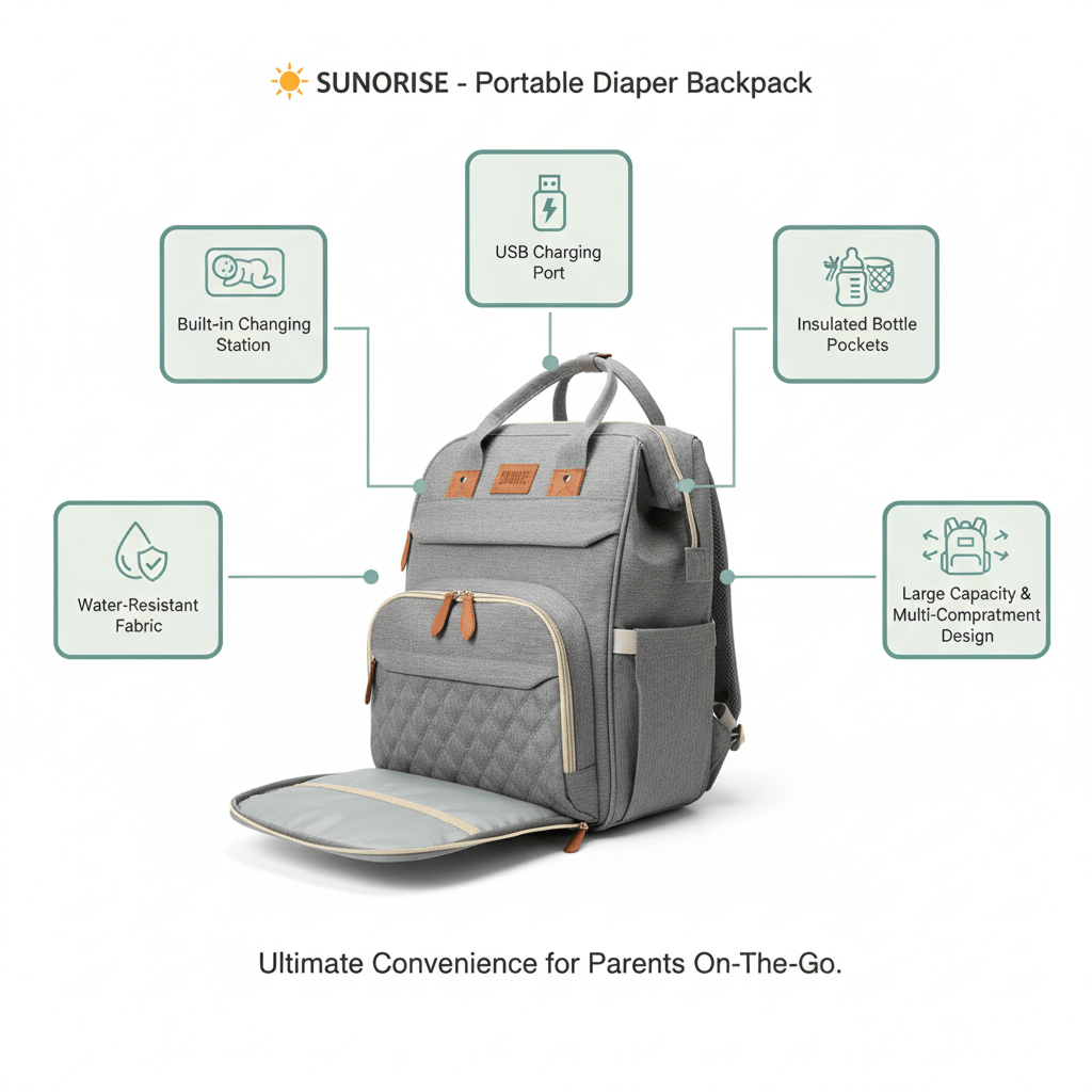 Cosy Snuggles Portable Diaper Changing Backpack