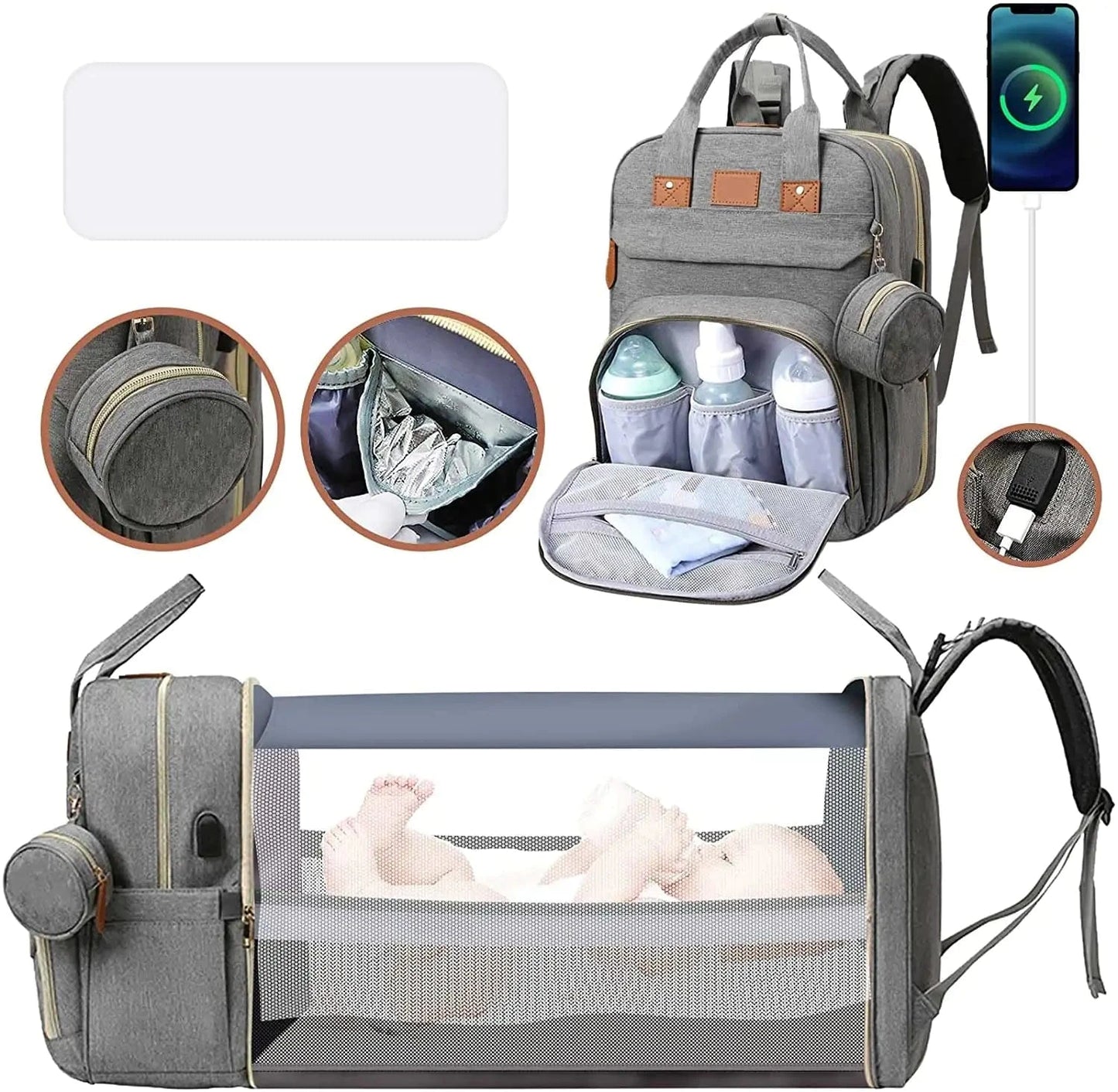 Cosy Snuggles Portable Diaper Changing Backpack