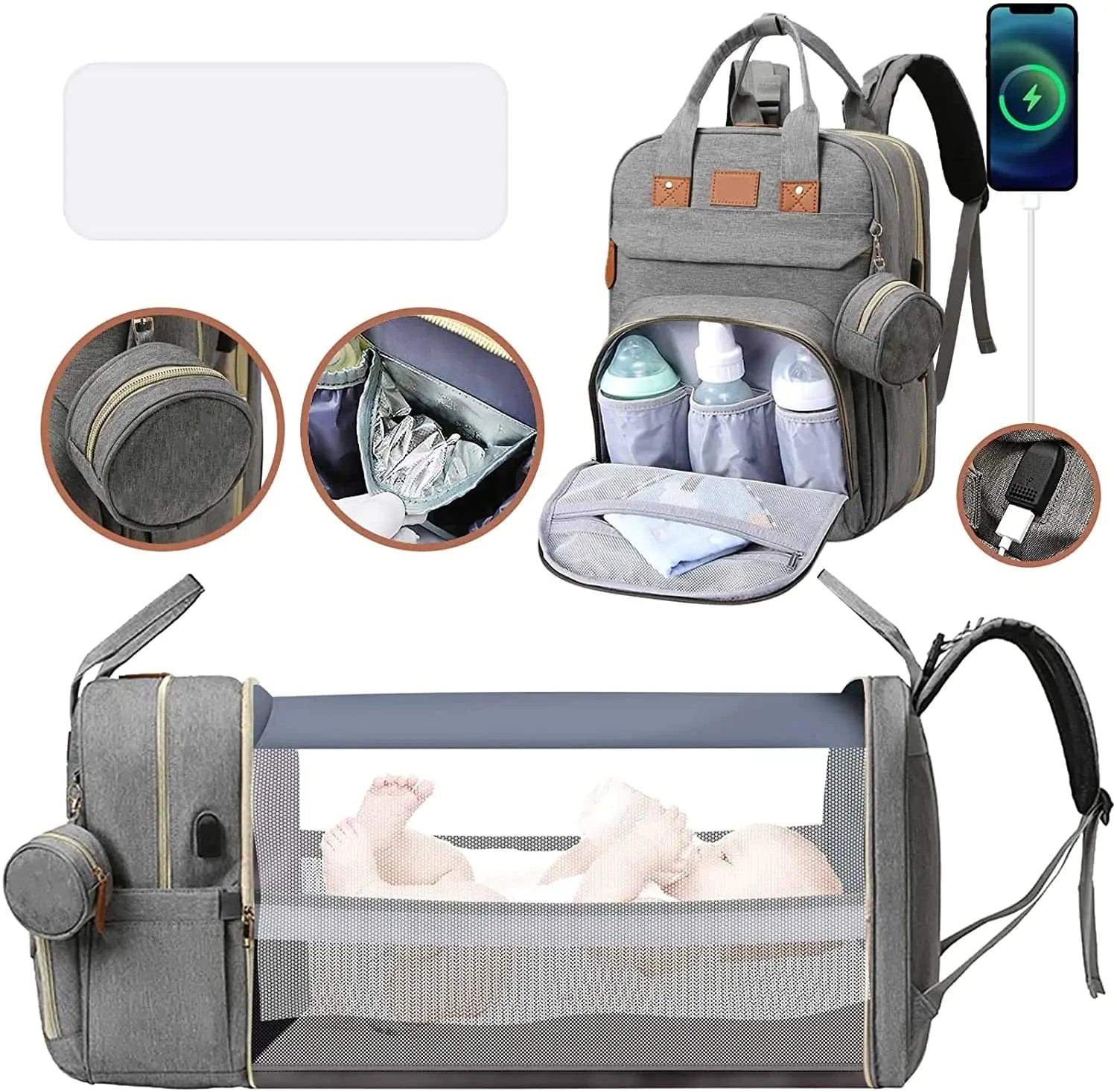 Cosy Snuggles Portable Diaper Changing Backpack