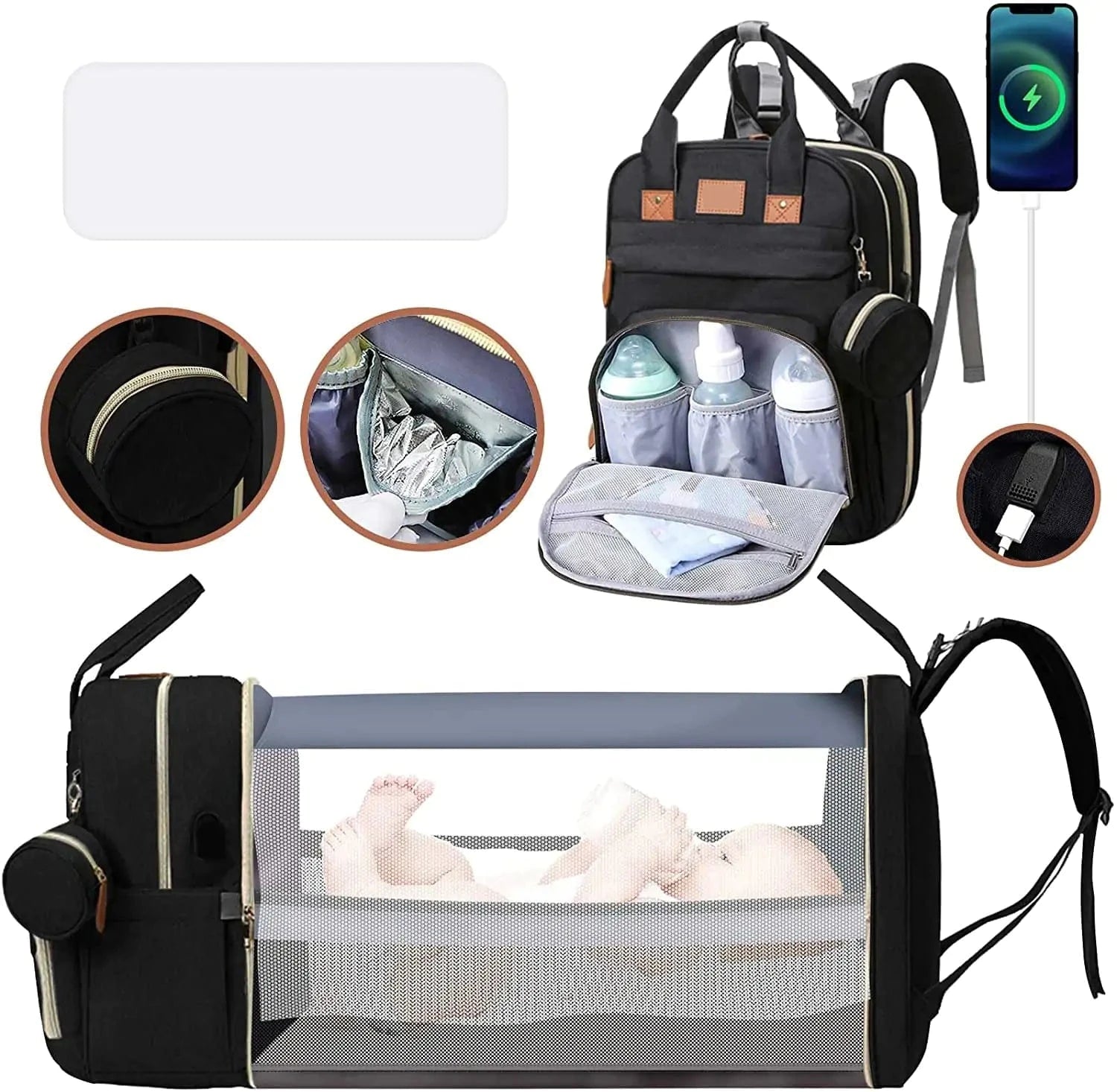Cosy Snuggles Portable Diaper Changing Backpack
