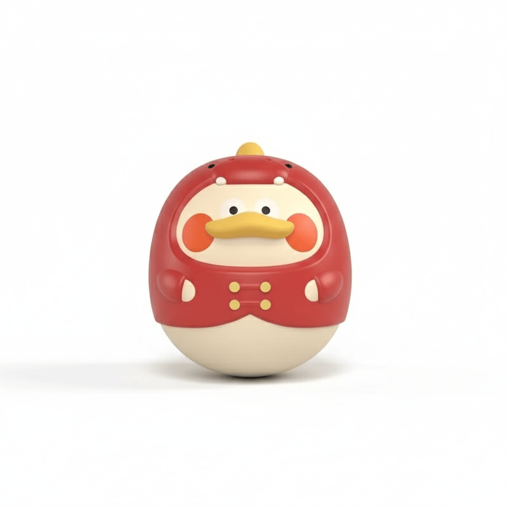 Cosy Snuggles Red Montessori Baby Tumbler Toy – 5-in-1 Roly-Poly Developmental Toy