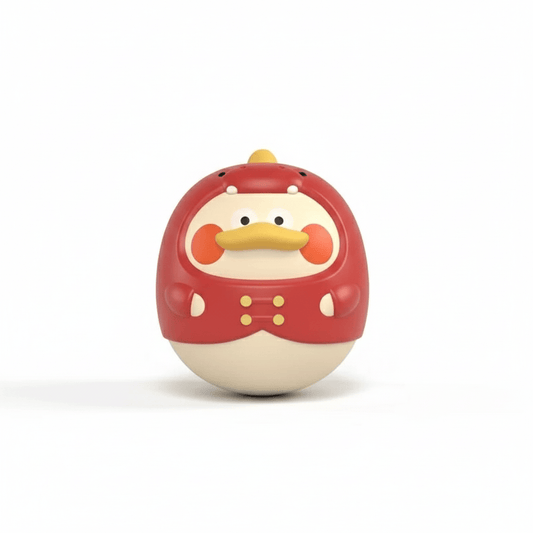 Cosy Snuggles Red Montessori Baby Tumbler Toy – 5-in-1 Roly-Poly Developmental Toy