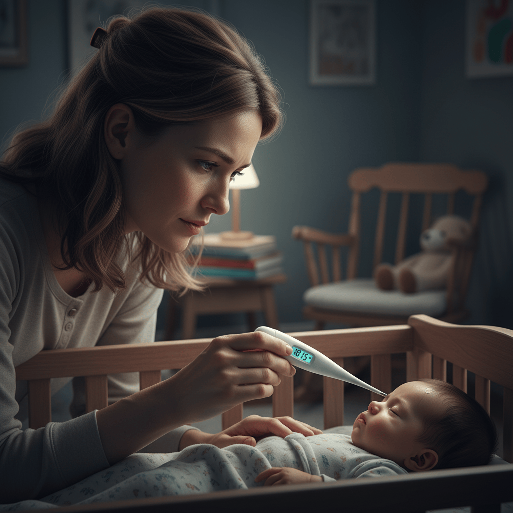 Cosy Snuggles White Compact Electronic Thermometer for Babies