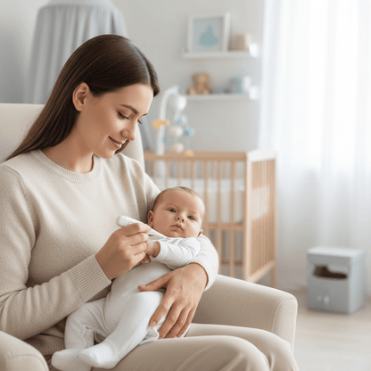 Cosy Snuggles White Compact Electronic Thermometer for Babies