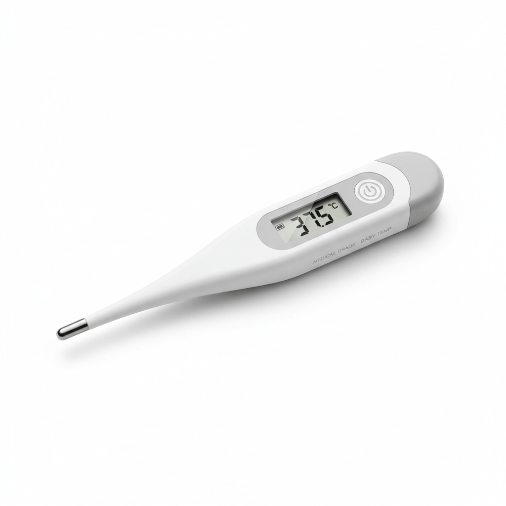 Cosy Snuggles White Compact Electronic Thermometer for Babies