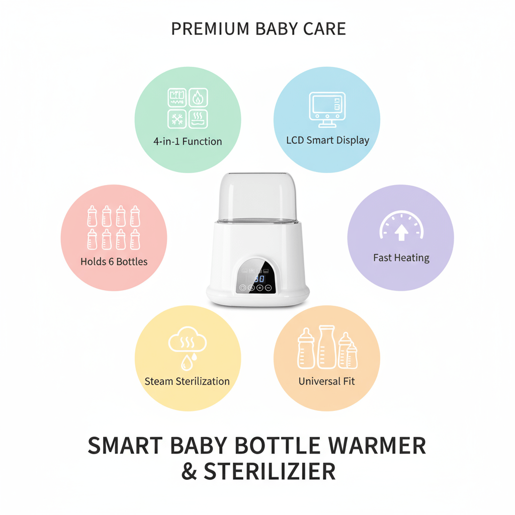 Cosy Snuggles white Smart Thermostat Baby Bottle Heater and Sterilizer