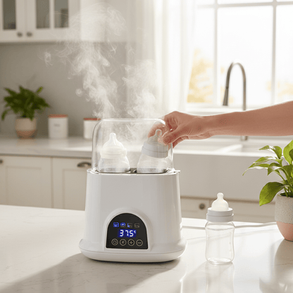 Cosy Snuggles white Smart Thermostat Baby Bottle Heater and Sterilizer