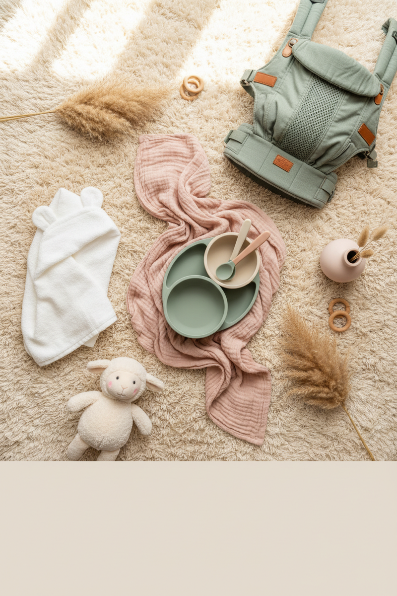 Mobile Hero Banner - Baby Essentials Flatlay
